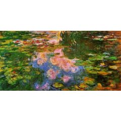 The Water-Lily Pond Painting Reproduction