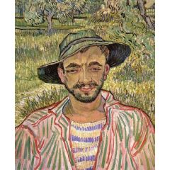 Portrait of a Young Peasant Painting Reproduction