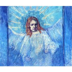 Half-Figure of an Angel, after Rembrandt Painting Reproduction