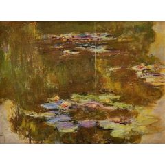 The Water-Lily Pond, right side Painting Reproduction