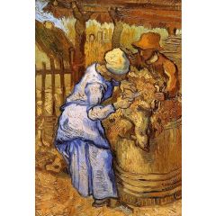 The Sheep-Shearers, after Millet Painting Reproduction