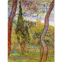 The Garden of Saint-Paul Hospital Painting Reproduction
