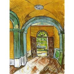 The Entrance Hall of Saint-Paul Hospital Painting Reproduction