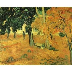 The Garden of Saint-Paul Hospital Painting Reproduction
