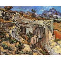 Entrance to a Quarry near Saint-Remy Painting Reproduction