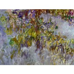 Wisteria, left half Painting Reproduction