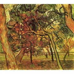 Study of Pine Trees Painting Reproduction