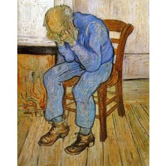 Sorrowful Old Man, At Eternity’s Gate Painting Reproduction