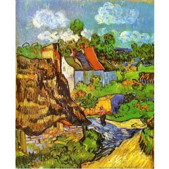Houses in Auvers Painting Reproduction