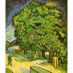 Chestnut Trees in Bloom Painting Reproduction