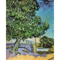 Chestnut Trees in Bloom Painting Reproduction