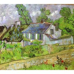 Houses in Auvers Painting Reproduction