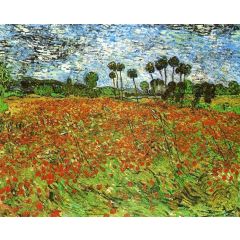 Field with Poppies Painting Reproduction