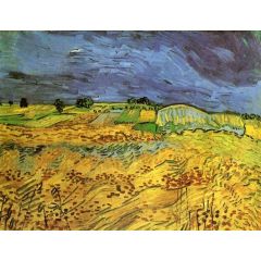 The Plain at Auvers Painting Reproduction