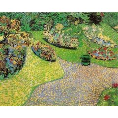 Garden in Auvers Painting Reproduction