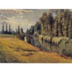 The Petit Bras of the Seine Painting Reproduction