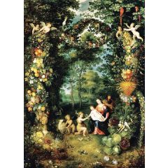 The Holy Family with St John Painting Reproduction