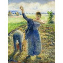 Workers in the Fields Painting Reproduction