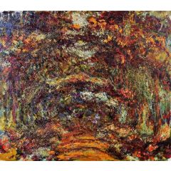 The Path under the Rose Arches, Giverny Painting Reproduction