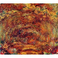 The Path under the Rose Trellises Painting Reproduction