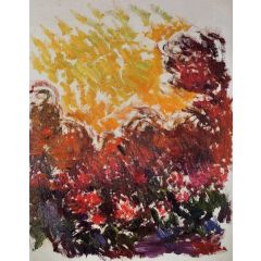 The Garden at Giverny Painting Reproduction