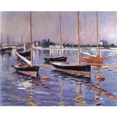 Boats on the Seine at Argenteuil Painting Reproduction