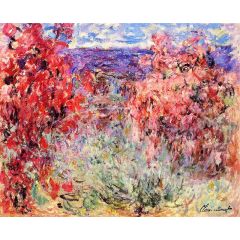 Flowering Trees near the Coast Painting Reproduction
