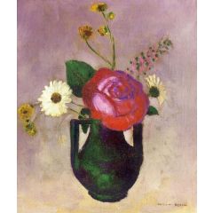 Rose and Daisy Painting Reproduction