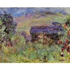 The House Seen through the Roses Painting Reproduction