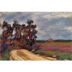 The Road and the House Painting Reproduction