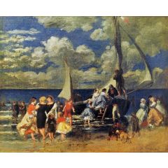 The Return of the Boating Party Painting Reproduction