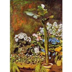 Arum and Conservatory Plants Painting Reproduction