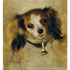 Head of a Dog Painting Reproduction