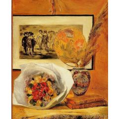 Still Life with Bouquet Painting Reproduction