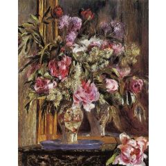 Vase of Flowers Painting Reproduction
