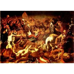 Battle of Gideon Against the Midianites Painting Reproduction