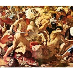 Victory of Joshua over the Amorites Painting Reproduction