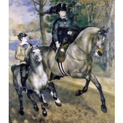 Riding in the Bois de Boulogne, also known as Madame Henriette Darras or The Ride Painting Reproduction