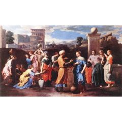 Rebecca at the Well, also known as Eliezer and Rebecca Painting Reproduction