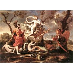 Venus Presenting Arms to Aeneas Painting Reproduction