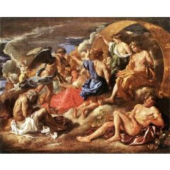 Helios and Phaeton with Saturn and the Four Seasons Painting Reproduction