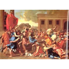The Rape of the Sabine Women Painting Reproduction