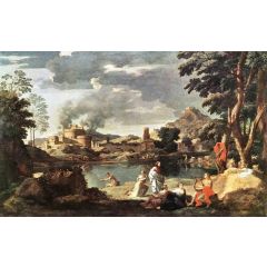 Landscape with Orpheus and Euridice Painting Reproduction