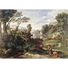 Landscape with Diogenes Painting Reproduction
