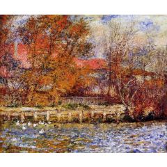 The Duck Pond Painting Reproduction