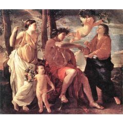 The Inspiration of the Poet Painting Reproduction