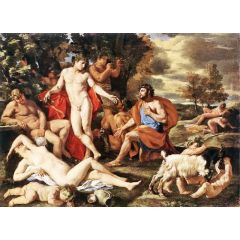 Midas and Bacchus Painting Reproduction