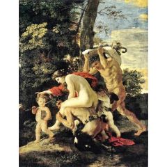 Bacchic Scene Painting Reproduction
