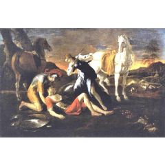 Tancred and Erminia Painting Reproduction