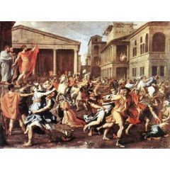 The Rape of the Sabine Women Painting Reproduction